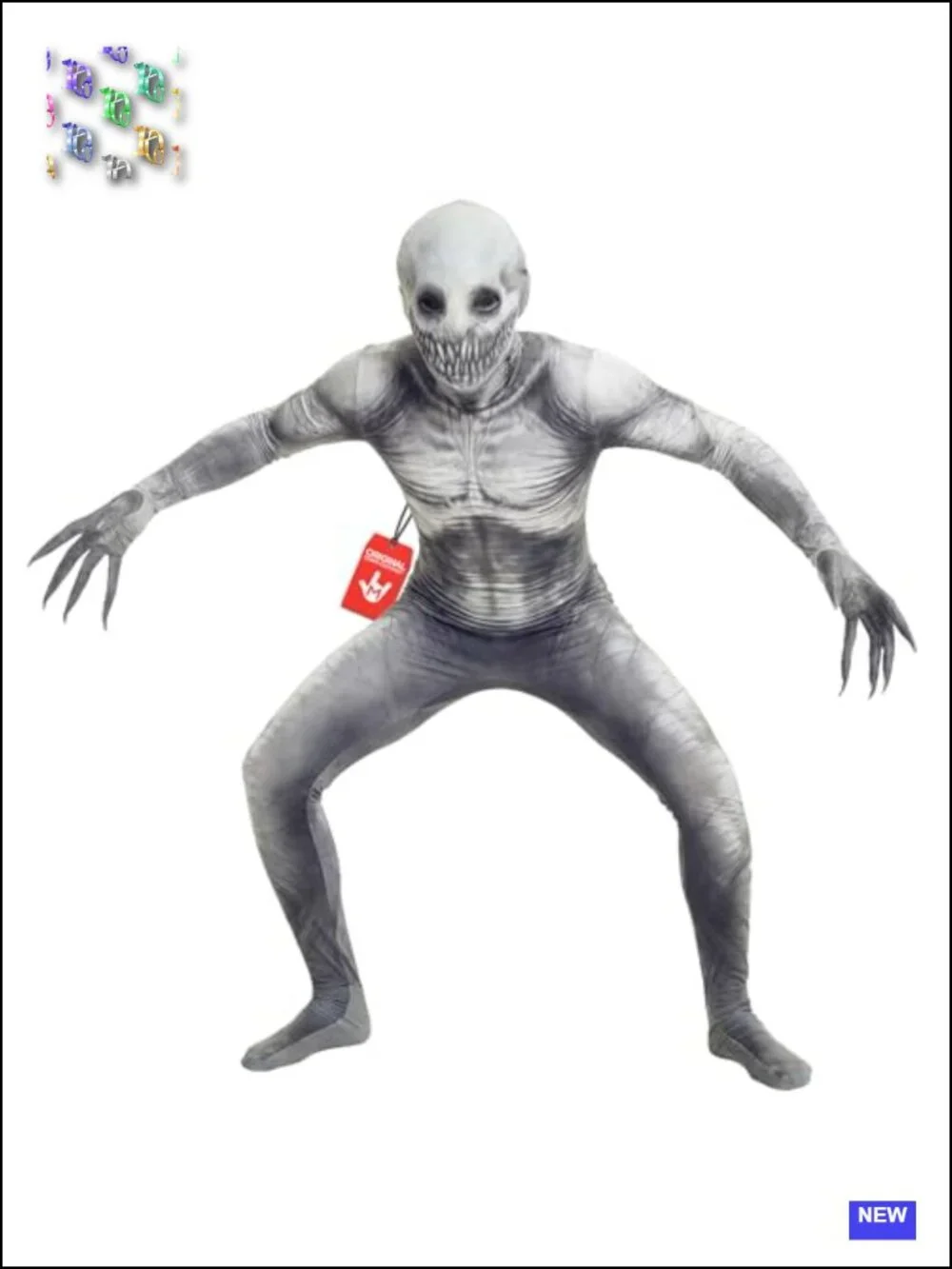 Scary Kids Costume - The Rake Monster Bodysuit, 4-Way Stretch, Halloween